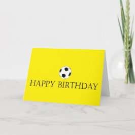 Tarjeta de cumpleaños del fútbol