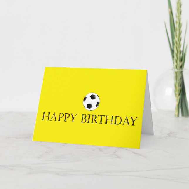 Tarjeta de cumpleaños del fútbol (Anverso)