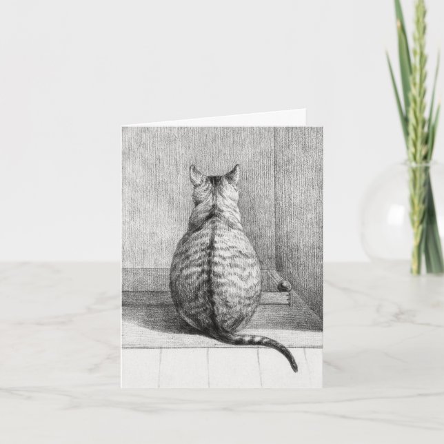 Tarjeta de cumpleaños del gato (Anverso)