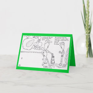 Tarjeta de cumpleaños del golf