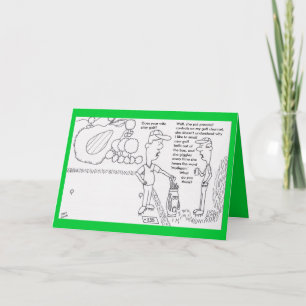 Tarjeta de cumpleaños del golf