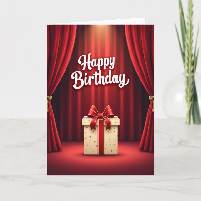 Tarjeta de cumpleaños del Gran Escenario (Anverso)