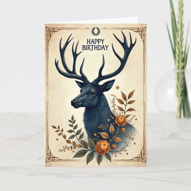 Tarjeta de cumpleaños del guardián del bosque (Anverso)