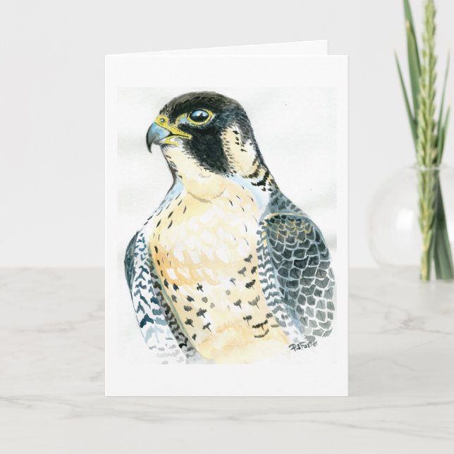Tarjeta de cumpleaños del Halcón Peregrino (Anverso)