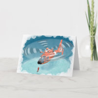 tarjeta de cumpleaños del helicóptero de la guardi