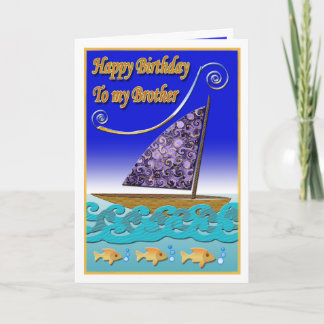 Tarjeta de cumpleaños del hermano