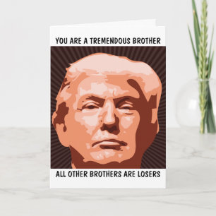TARJETA DE CUMPLEAÑOS DEL HERMANO DONALD TRUMP PAR
