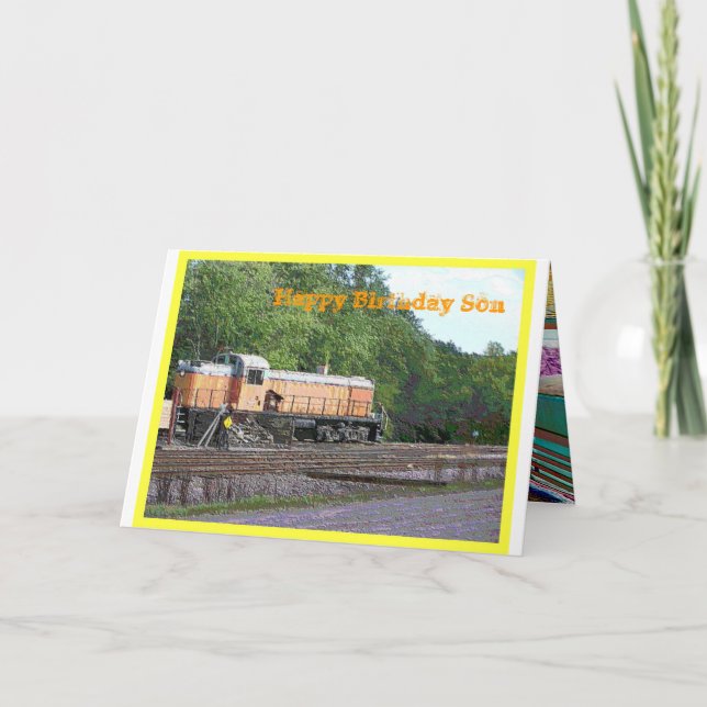 Tarjeta de cumpleaños del hijo (Anverso)