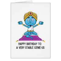Tarjeta de cumpleaños del humor liberal Genial muy