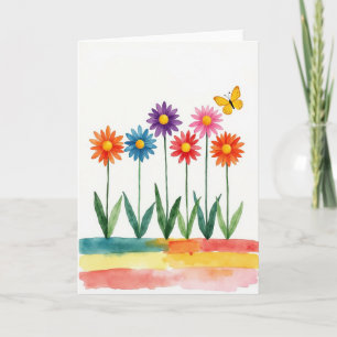 Tarjeta de cumpleaños del insecto dorado