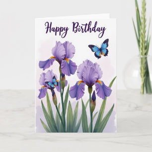 Tarjeta de cumpleaños del jardín alegre