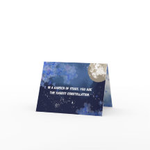 Tarjeta de cumpleaños del jardín celeste