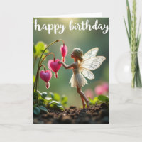 Tarjeta de cumpleaños del jardín encantado