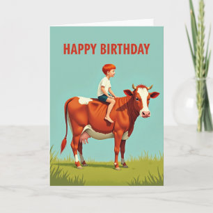 Tarjeta de cumpleaños del jinete caprichoso