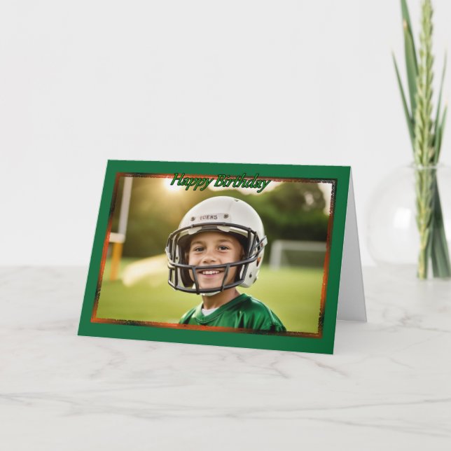 Tarjeta de cumpleaños del jugador más valioso (Anverso)