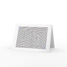 Tarjeta de cumpleaños del laberinto