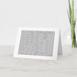 Tarjeta de cumpleaños del laberinto