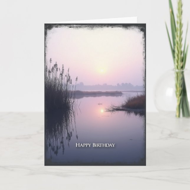 Tarjeta de cumpleaños del lago dulce (Anverso)