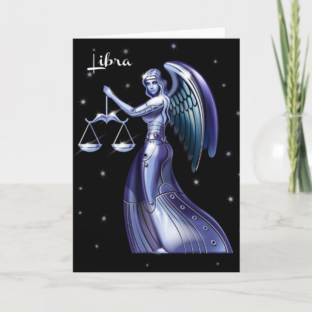 Tarjeta de cumpleaños del libra (Anverso)