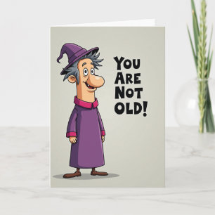 Tarjeta de cumpleaños del mago jovial