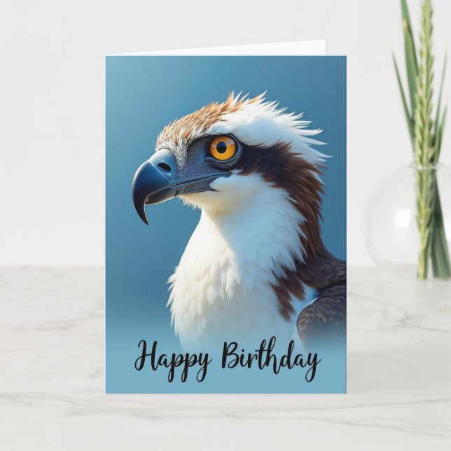 Tarjeta de cumpleaños del majestuoso Raptor (Anverso)