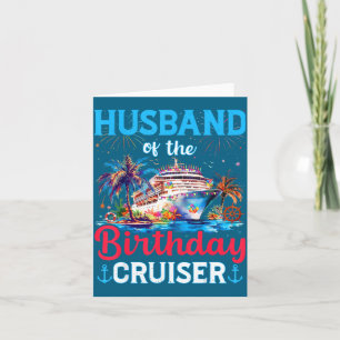 Tarjeta De Cumpleaños Del Marido Camiseta Crucero Crucero 