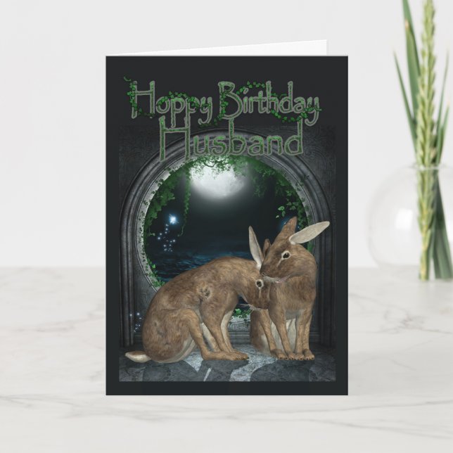 Tarjeta de cumpleaños del marido - cumpleaños de (Anverso)