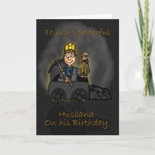 Tarjeta de cumpleaños del marido - Personalizado d