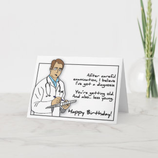 Tarjeta de cumpleaños del médico