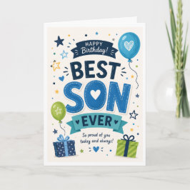 Tarjeta de cumpleaños del mejor hijo de todos – Du