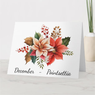 Tarjeta de cumpleaños del mes de diciembre