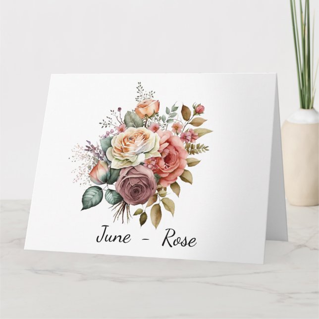 Tarjeta de cumpleaños del mes de junio (Anverso)