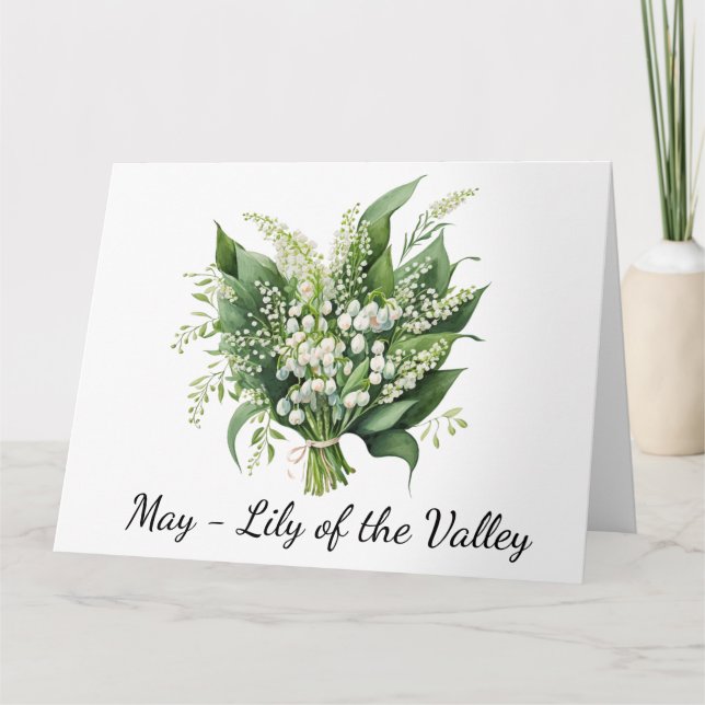 Tarjeta de cumpleaños del mes de mayo (Anverso)