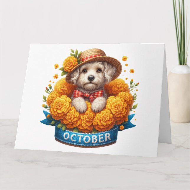 Tarjeta de cumpleaños del mes de octubre (Anverso)
