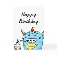 Tarjeta de cumpleaños del monstruo #1