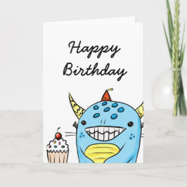 Tarjeta de cumpleaños del monstruo #1