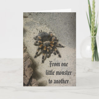 Tarjeta de cumpleaños del monstruo del Tarantula