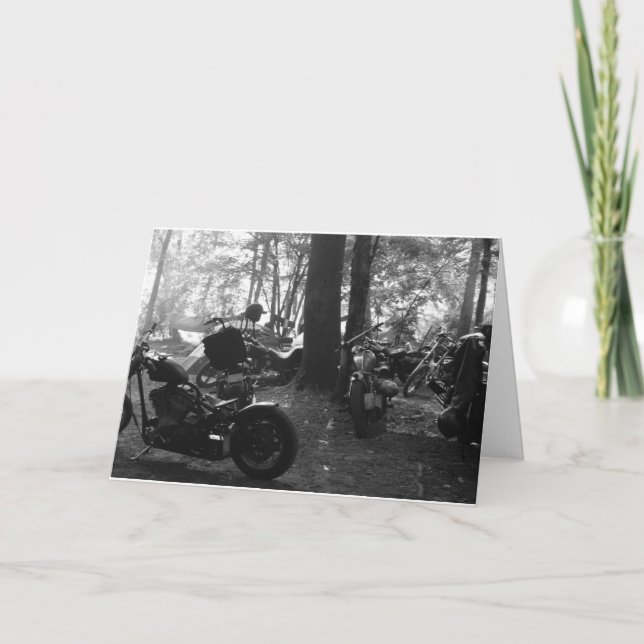 Tarjeta de cumpleaños del motorista de la (Anverso)