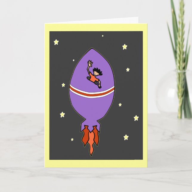 Tarjeta de cumpleaños del muchacho de Rocket (Anverso)