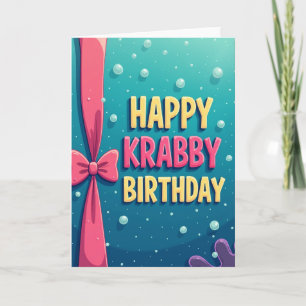 Tarjeta de cumpleaños del océano alegre