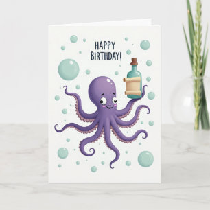 Tarjeta de cumpleaños del Océano Lavanda