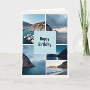 Tarjeta de cumpleaños del océano sereno
