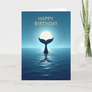 Tarjeta de cumpleaños del océano soñador