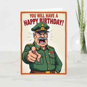 Tarjeta de Cumpleaños del Oficial Audaz