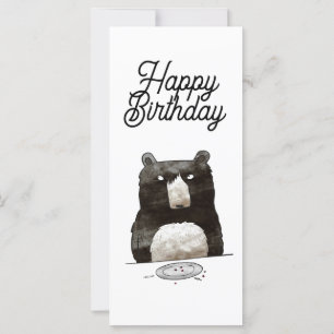 Tarjeta de cumpleaños del oso