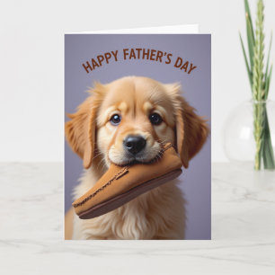 Tarjeta de Cumpleaños del Padre Perrito Dulce