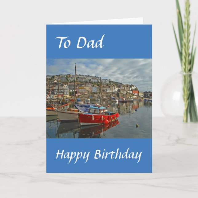 Tarjeta de cumpleaños del papá (Anverso)