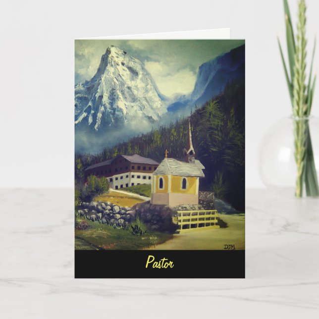 Tarjeta de cumpleaños del pastor (Anverso)