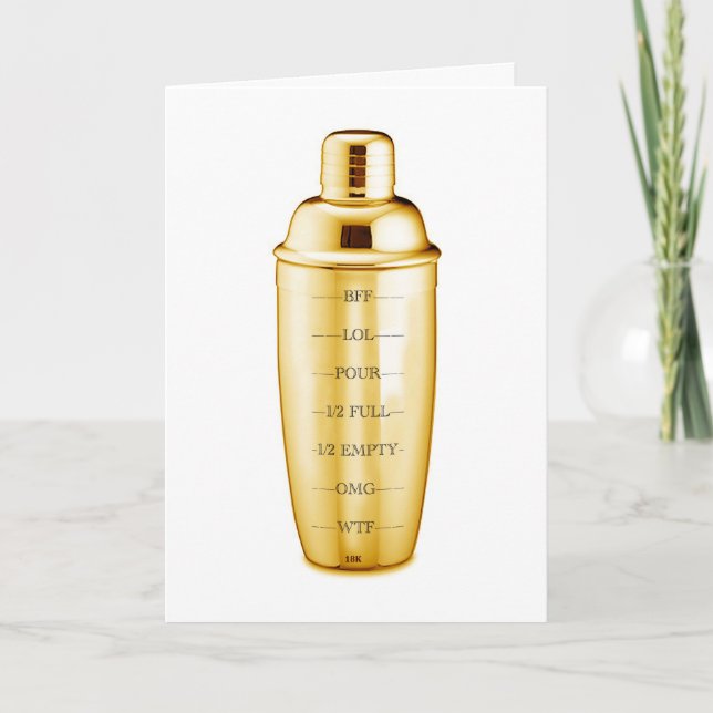 Tarjeta de cumpleaños del patrón oro (Anverso)