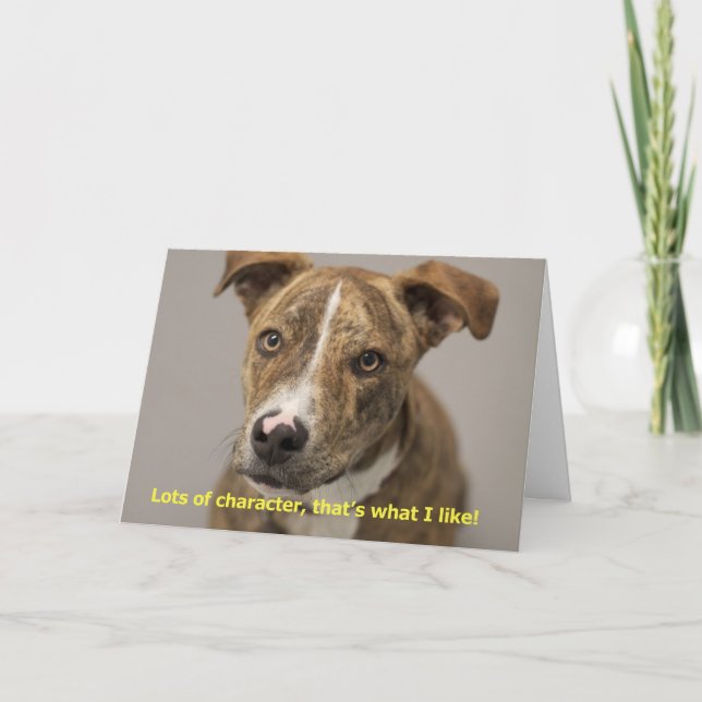 Tarjeta de cumpleaños del perro (Anverso)